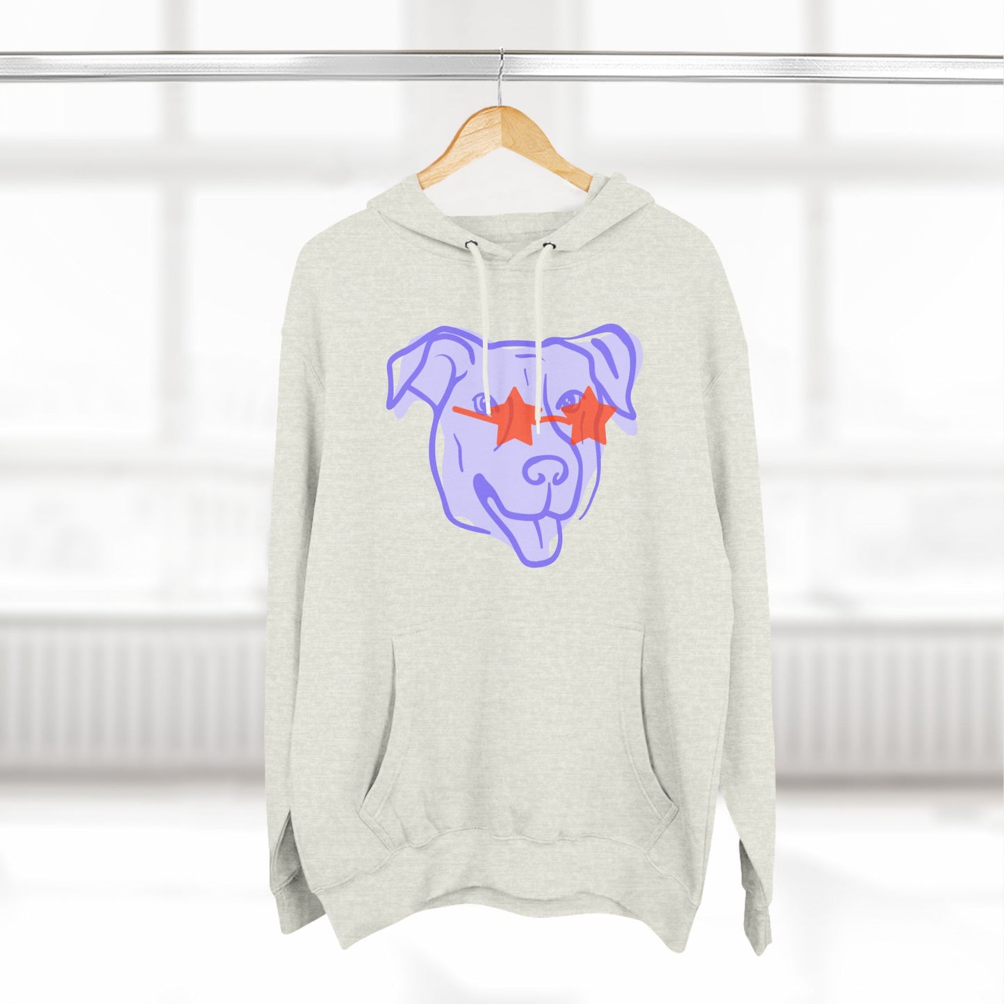 Three-Panel Fleece Hoodie