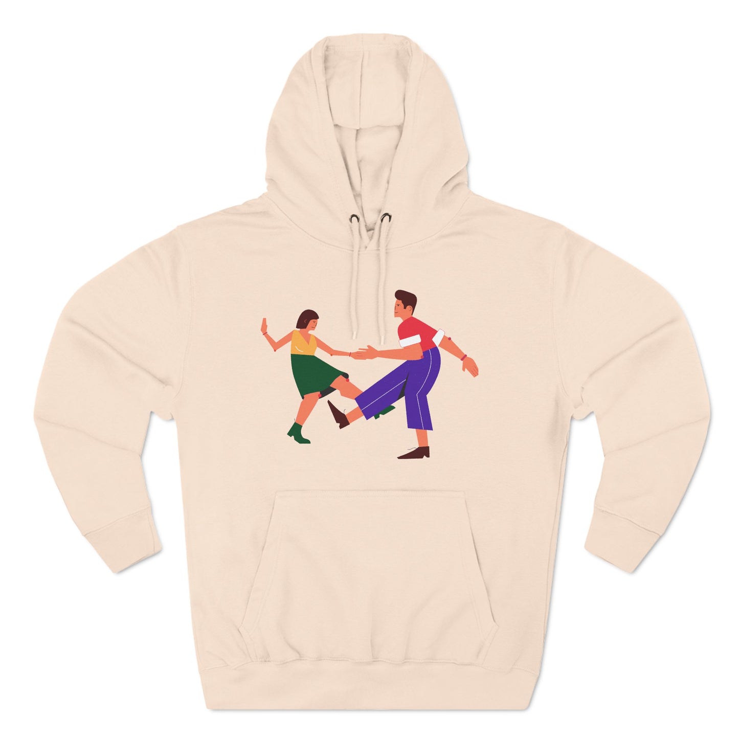 Three-Panel Fleece Hoodie