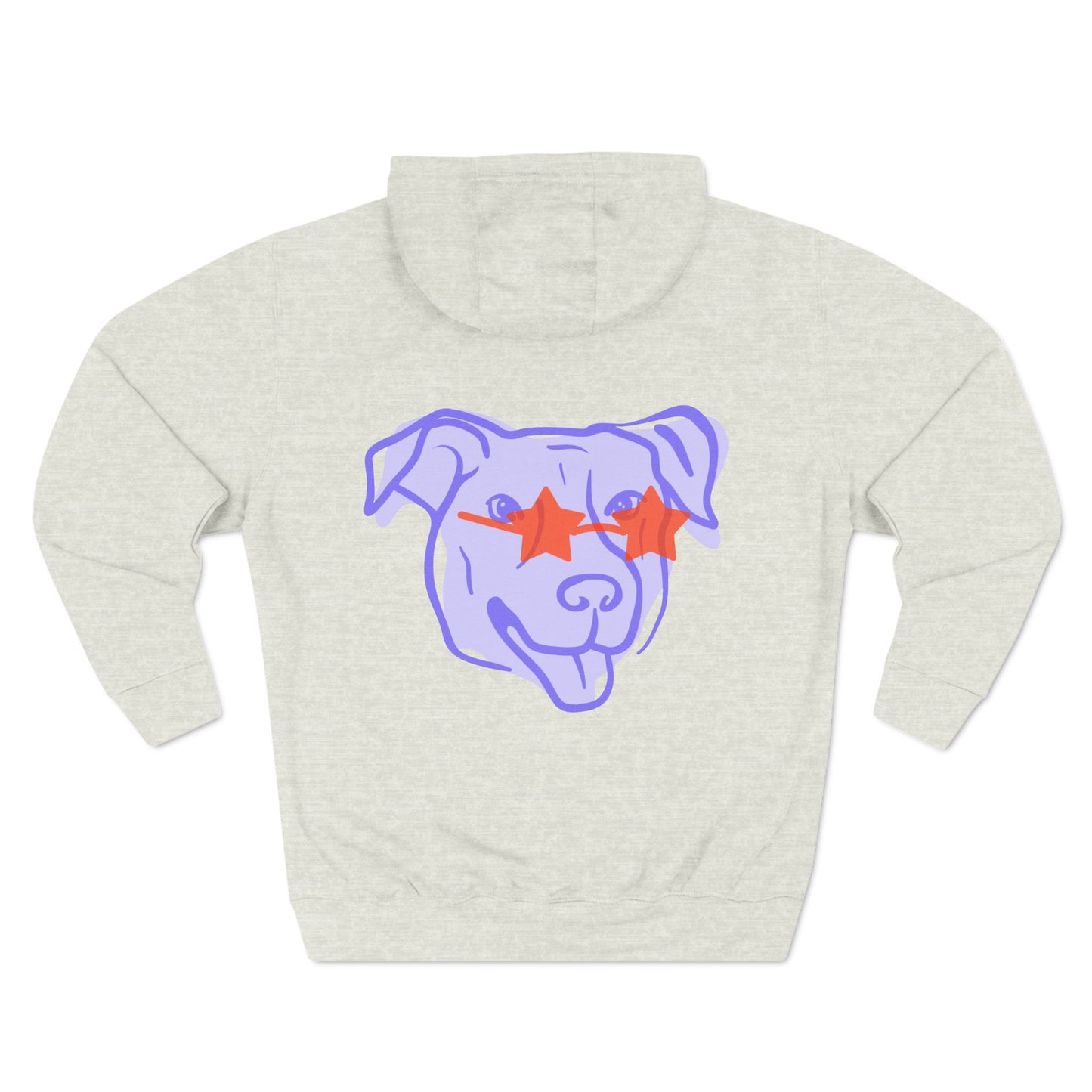 Three-Panel Fleece Hoodie