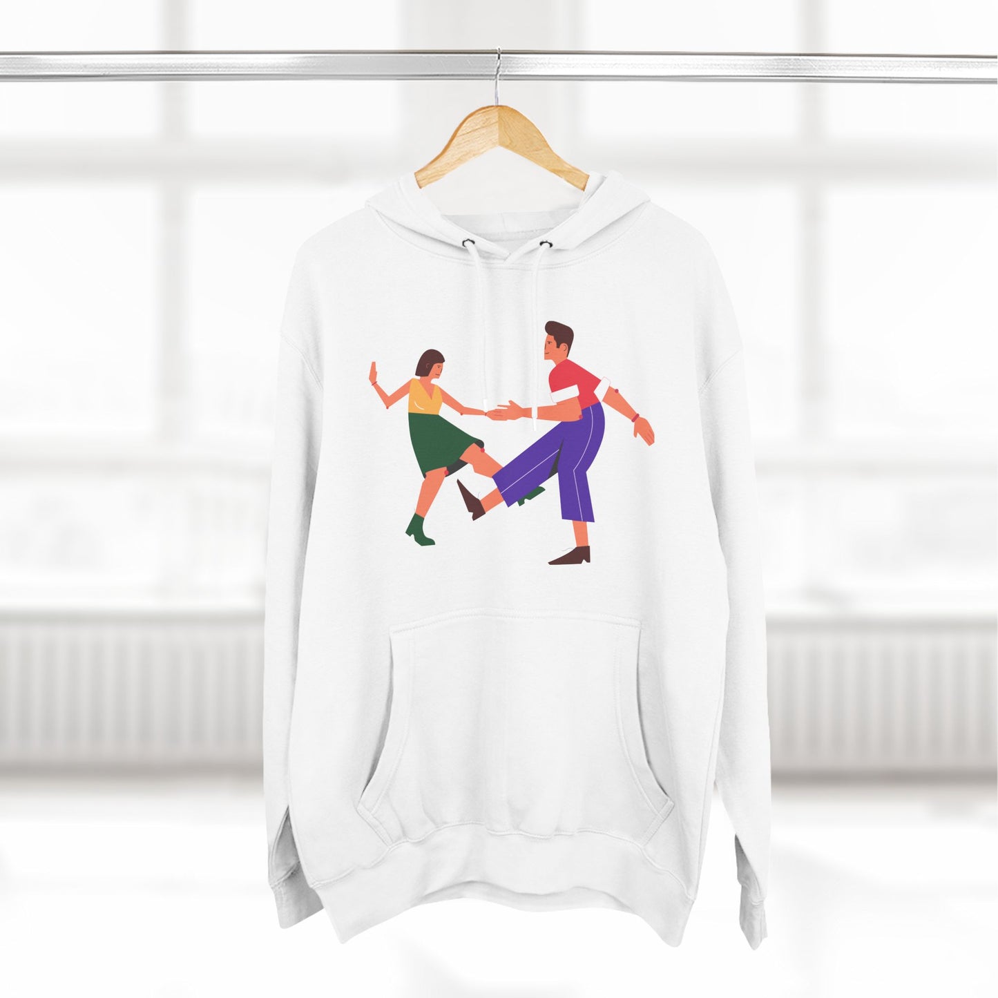Three-Panel Fleece Hoodie