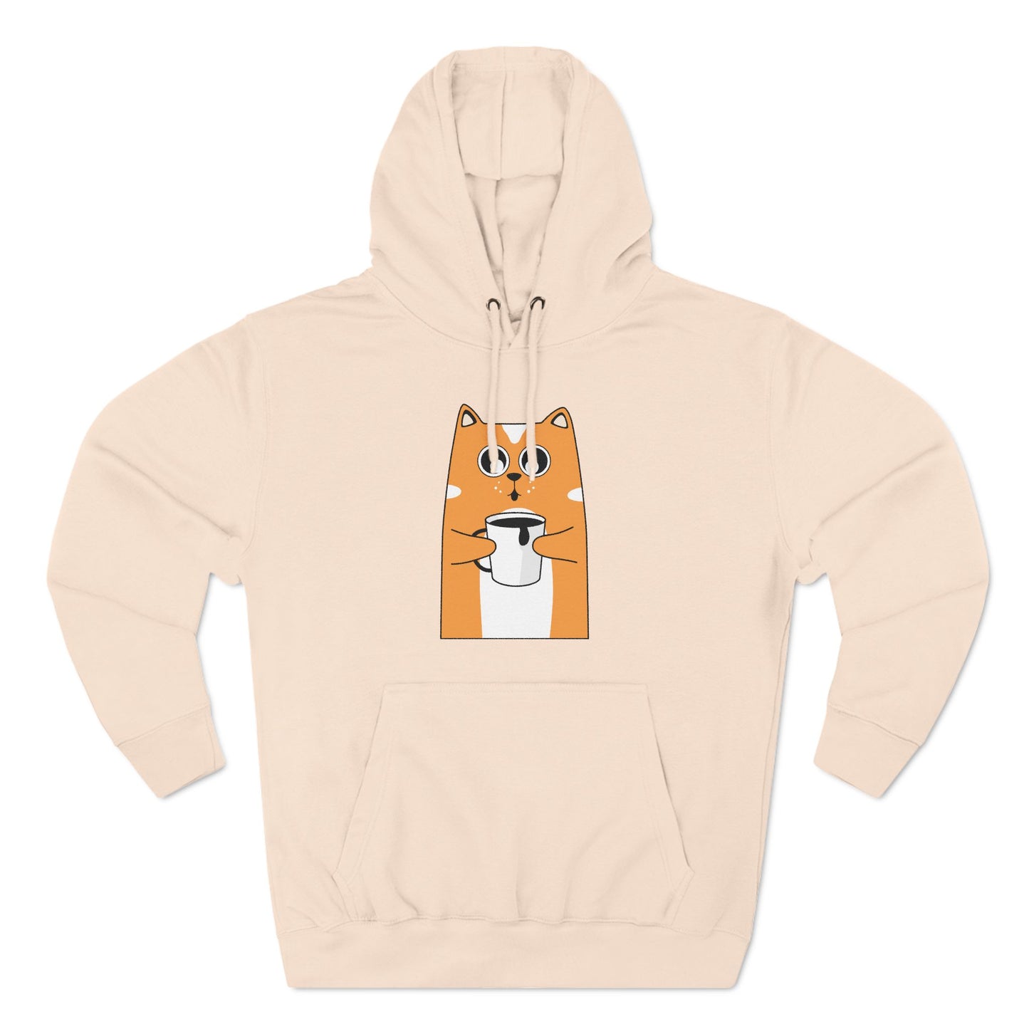 Three-Panel Fleece Hoodie